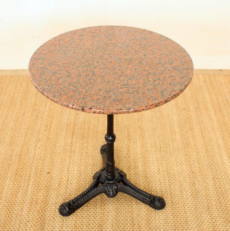 Table - Brown Marble Top Round