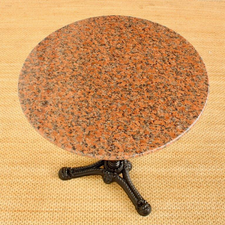 Table - Brown Marble Top Round