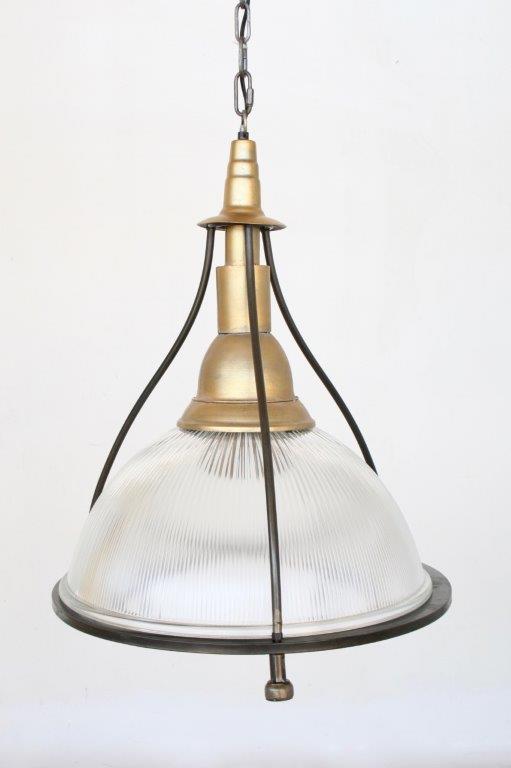 Ceiling Light - Glass & Brass