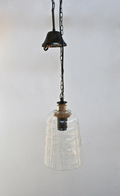 Ceiling Light - Medium Glass Bottle