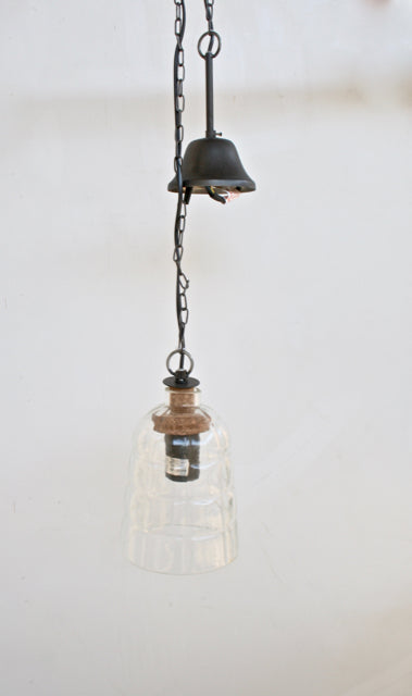 Ceiling Light - Small Glass Bottle