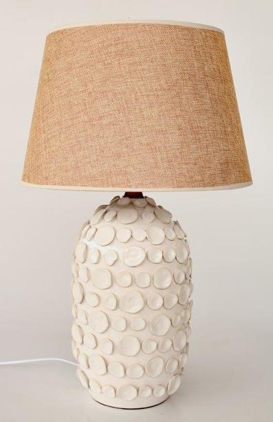 Table Lamp - Off White Pebble