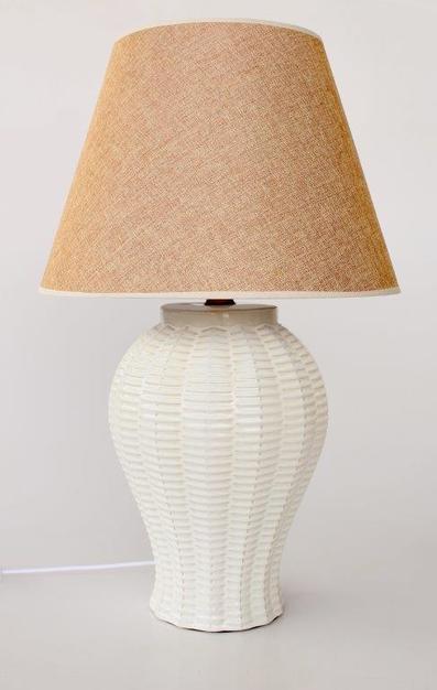 Table Lamp - Off White Woven