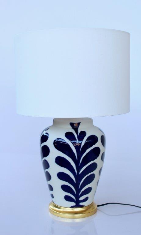 Table Lamp - Blue Abstract