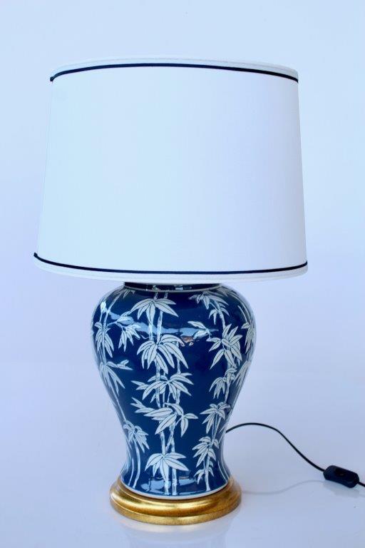 Table Lamp - Blue Bamboo