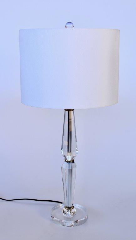 Table Lamp - Crystal & Brass