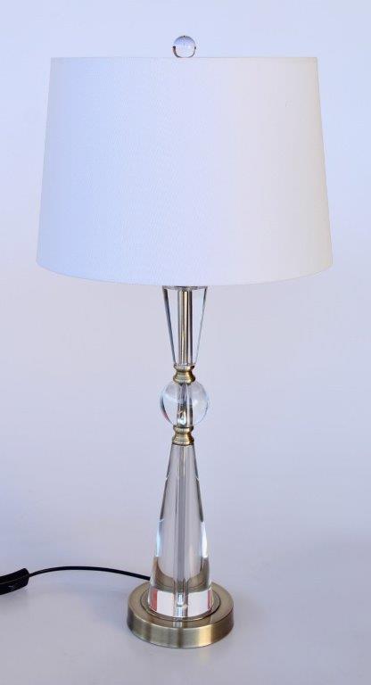 Table Lamp - Crystal Hourglass