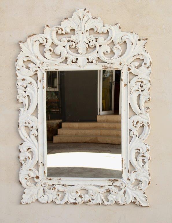 Mirror - White Washed French