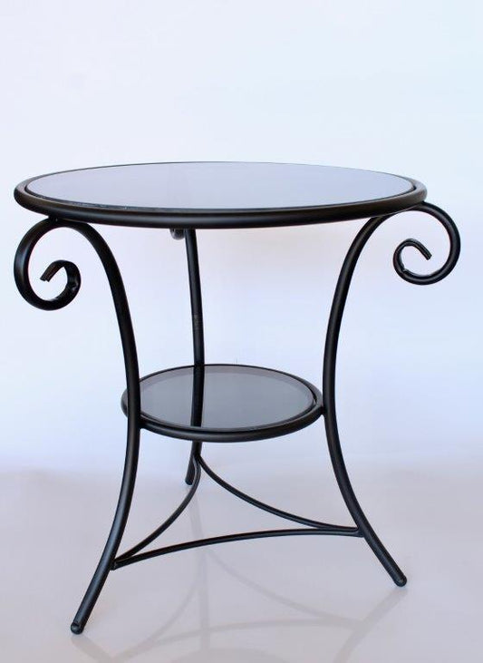 Table - Tiered Tinted Black