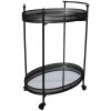 Table - Drinks Trolley Metal Black