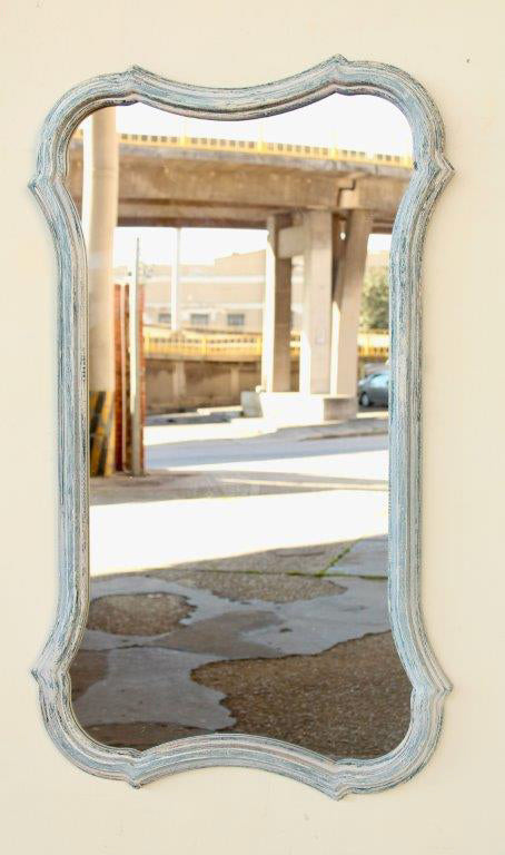 Mirror - Distressed Blue Classic