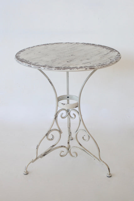 Table - Classical Distressed Metal Round