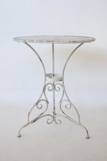 Table - Classical Distressed Metal Round