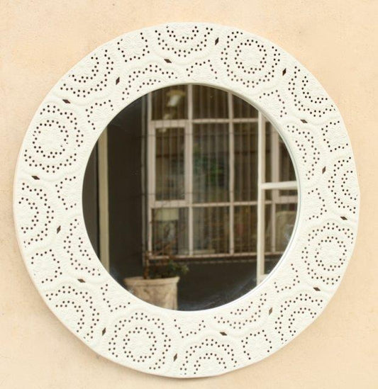 Mirror - Round Dots Metal Detailed