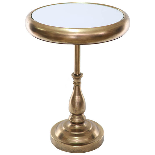 Table - Golden Thick Rim Mirror